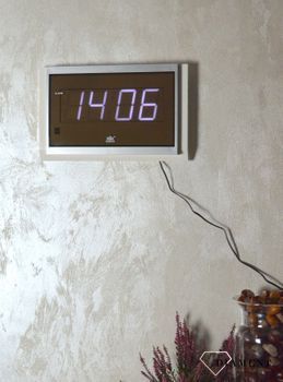 Zegar cyfrowy z zasilaniem sieciowym i wyświetlaczem i alarmem XONIX 2502. Zegar cyfrowy na ścianę białe cyfry. Zegary cyfrowe. Zegary z dużymi cyframi. Zegar podświetlany (4).JPG